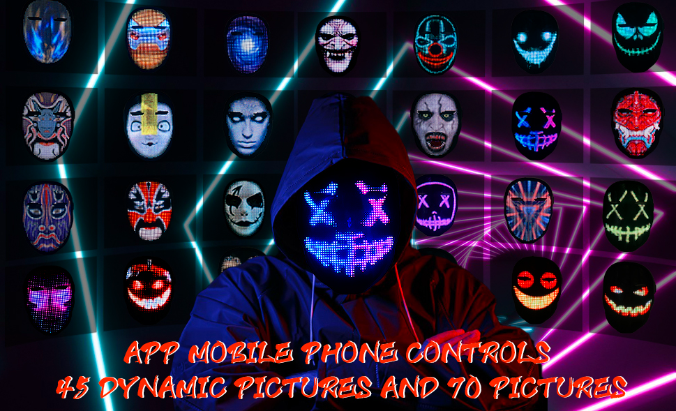 Customizable LED mask